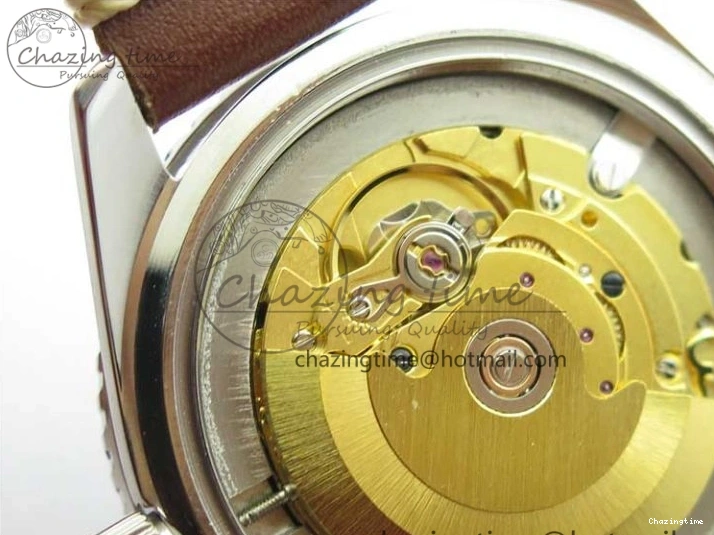 0214 Practical Vintage Seamaster 300 No Date T SS B12 Black Dial On Brown Leather Strap A2836 (Free Nylon Strap) 7910